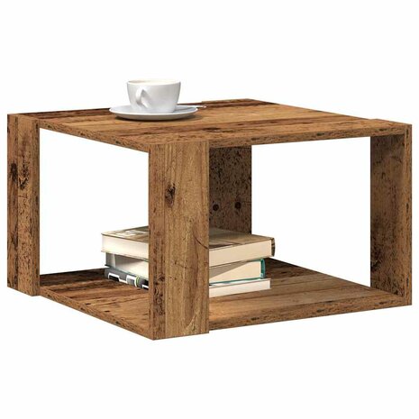 Salontafel Oud hout 51.5 x 51.5 x 30 cm Bewerkt hout 3