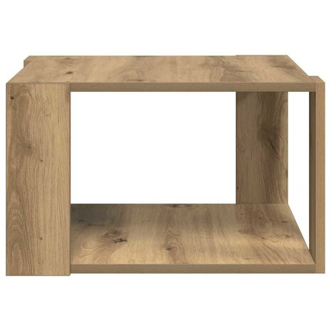 Salontafel artisanaal eikenkleurig 51.5 x 51.5 x 30 cm 6
