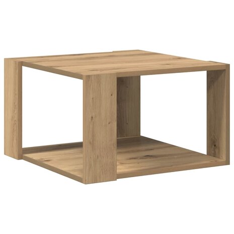 Salontafel artisanaal eikenkleurig 51.5 x 51.5 x 30 cm 7