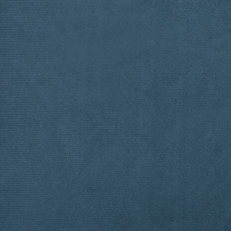 Kuipstoel met voetenbank fluweel donkerblauw 7
