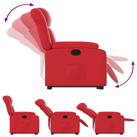 Sta-op-stoel kunstleer rood 6