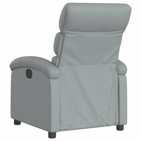 Massagestoel verstelbaar stof lichtgrijs 7