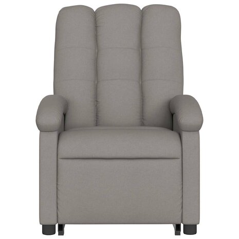 Sta-op-massagestoel verstelbaar stof taupe 9
