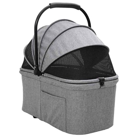 Opvouwbare Huisdierenwagen Verstelbaar Grijs 78 x 54 x 101 cm 4