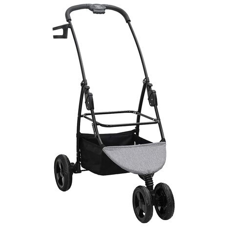 Opvouwbare Huisdierenwagen Verstelbaar Grijs 78 x 54 x 101 cm 5