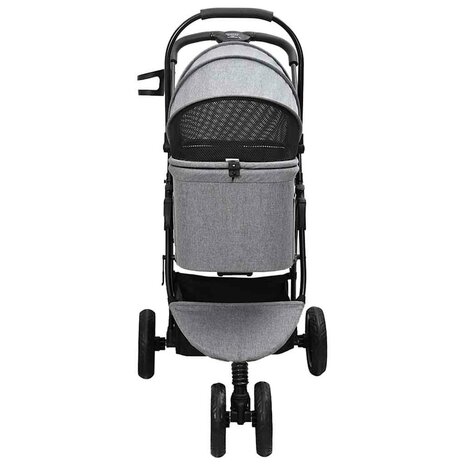 Opvouwbare Huisdierenwagen Verstelbaar Grijs 78 x 54 x 101 cm 7