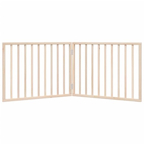 Hondenhek inklapbaar 2 panelen 160 cm populierenhout 4