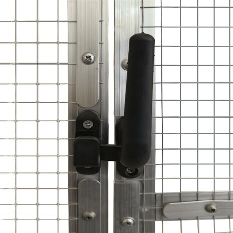 Volière 1,79x3x1,85 m aluminium zilverkleurig 6