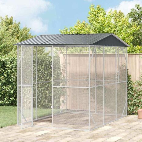 Vogelkooi Antraciet 227 x 310 x 247 cm Gegalvaniseerd staal 3