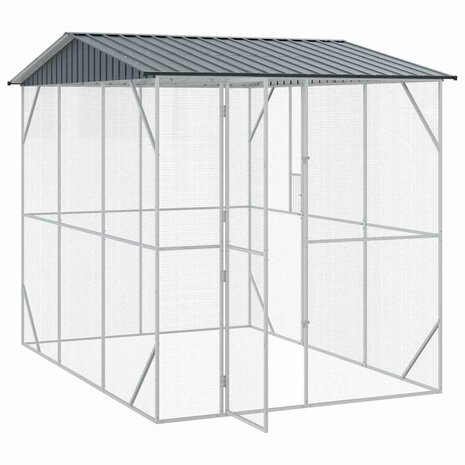 Vogelkooi Antraciet 227 x 310 x 247 cm Gegalvaniseerd staal 4