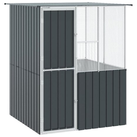 Vogelkooi Antraciet 154 x 154 x 200 cm Gegalvaniseerd staal 2