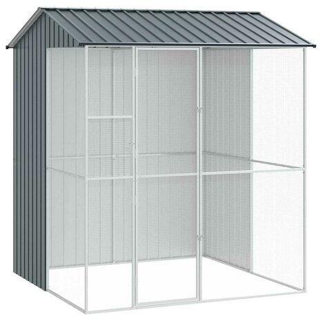 Vogelkooi Antraciet 215 x 210 x 247 cm Gegalvaniseerd staal 2