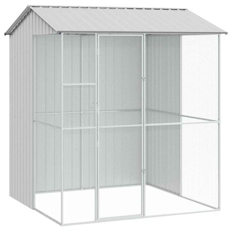 Vogelkooi Grijs 215 x 210 x 247 cm Gegalvaniseerd staal 2