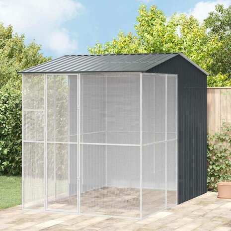 Vogelkooi Antraciet 215 x 310 x 247 cm Gegalvaniseerd staal 1