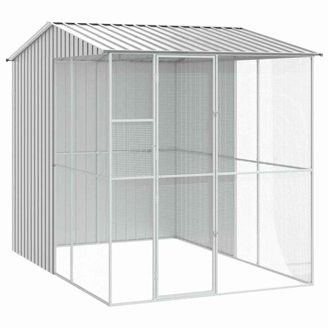 Vogelkooi Grijs 215 x 310 x 247 cm Gegalvaniseerd staal 2