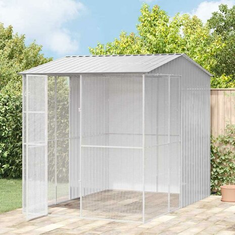 Vogelkooi Grijs 215 x 310 x 247 cm Gegalvaniseerd staal 3