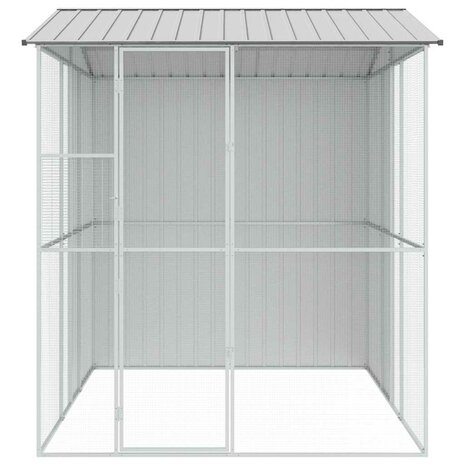 Vogelkooi Grijs 215 x 310 x 247 cm Gegalvaniseerd staal 5