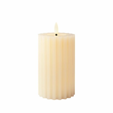 LED kaars Lumineo Crème Met reliëf (AAA) 1