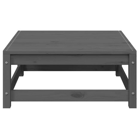 2-delige Loungeset met kussens massief grenenhout grijs 5