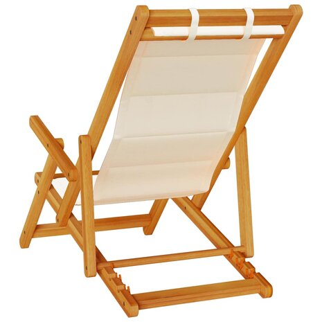 Strandstoel 2 pcs Bruin 61.5 x 123 x 82cm Massief acaciahout 5