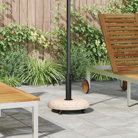 Parasolvoet Geel en Zwart 45 x 45 x 40 cm Beton en Metaal 1