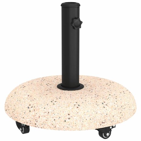 Parasolvoet Geel en Zwart 45 x 45 x 40 cm Beton en Metaal 2