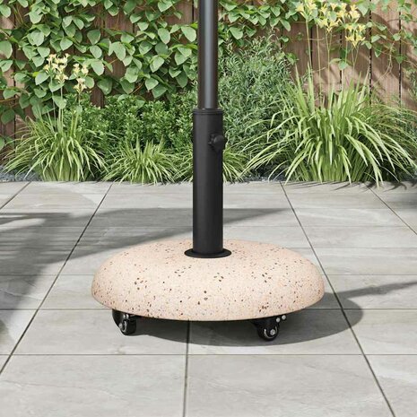 Parasolvoet Geel en Zwart 45 x 45 x 40 cm Beton en Metaal 4