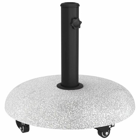 Parasolvoet Lichtgrijs en zwart 45 x 45 x 40 cm Beton en Metaal 2
