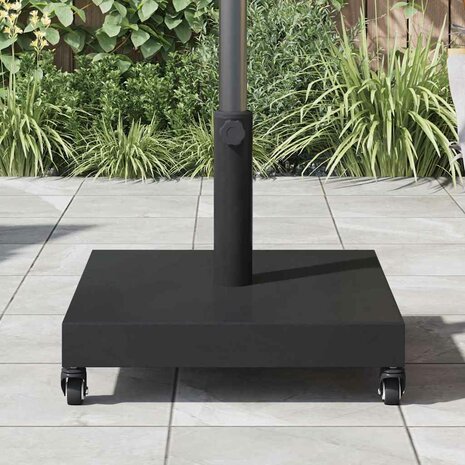Buiten Parasolvoet Zwart 45 x 45 x 31.5 cm Staal, Beton 4