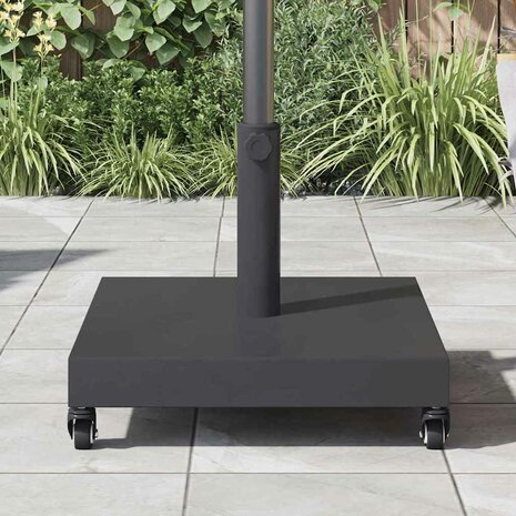 Buiten Parasolvoet Donkergrijs 45 x 45 x 31.5 cm Staal, Beton 4