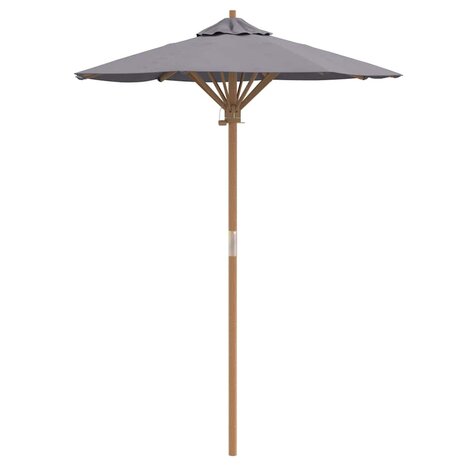 Tuinparasol Donkergrijs 150 x 150 x 210 cm Bamboe 2