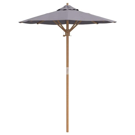 Tuinparasol Donkergrijs 150 x 150 x 210 cm Bamboe 4
