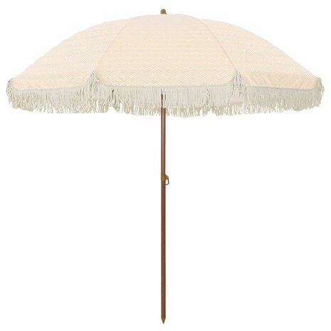 Parasol Geel en Wit Ø 205 x 209 cm Staal 2