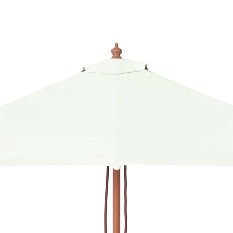Parasol met houten paal 150x200 cm zandkleurig 8