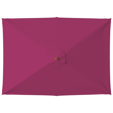 Parasol met houten paal 150x200 cm bordeauxrood 4