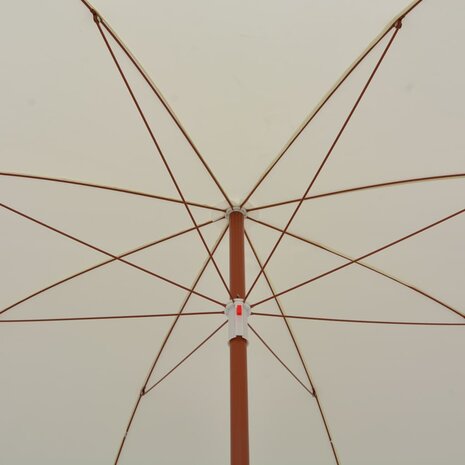 Parasol met stalen paal 300 cm zandkleurig 4