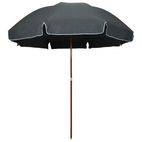 Parasol met stalen paal 300 cm antracietkleurig 1