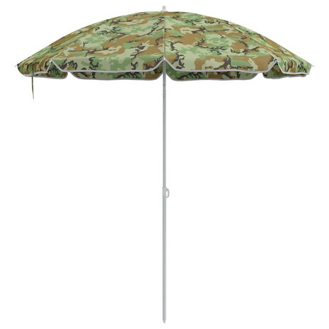 Strandparasol Groen 263 x 263 x 272 cm Polyester en Metaal 4