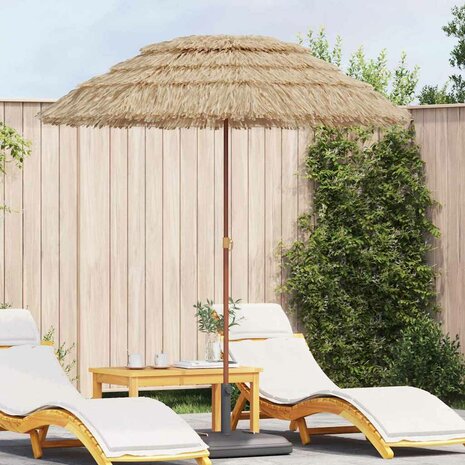 Strandparasol Bruin Ø 160 x 196 cm Staal 1
