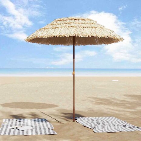 Strandparasol Bruin Ø 160 x 196 cm Staal 3