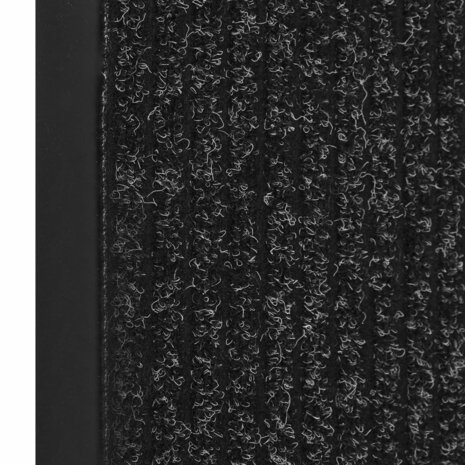 Deurmat 60x80 cm gestreept antracietkleurig 3