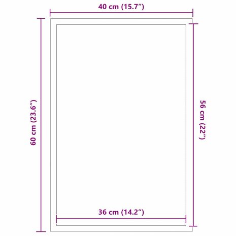 Deurmat Zwart en Grijs 40 x 60 cm Polypropyleen en PVC 7