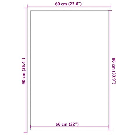 Deurmat Zwart en Grijs 60 x 90 cm Polypropyleen en PVC 7