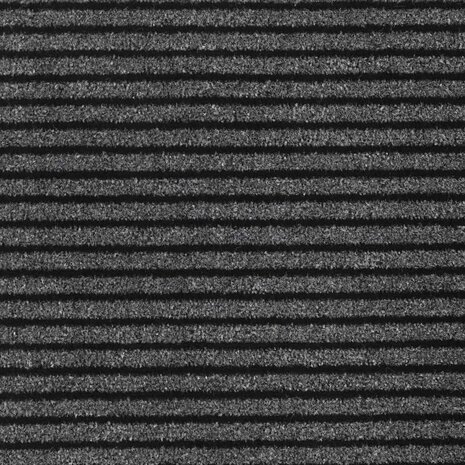 Deurmat Striped Zwart en Grijs 60 x 150 cm Polypropyleen, PVC 6