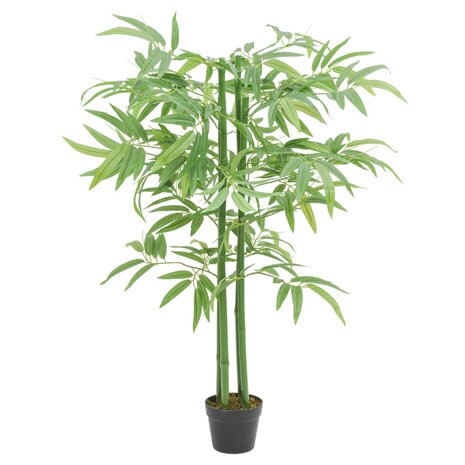 Kunstplant bamboe 384 bladeren 120 cm groen 1