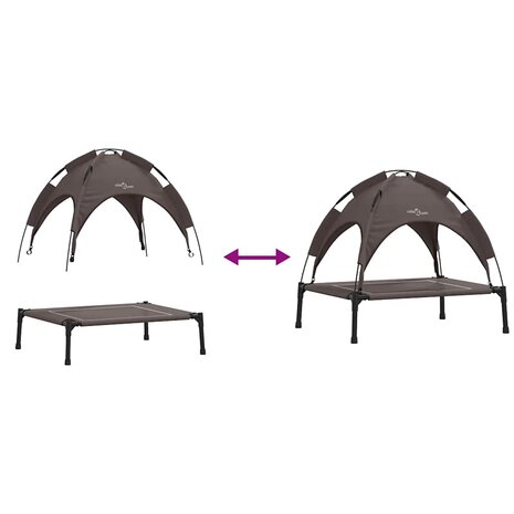 Hondenbed Bruin s Staal 9