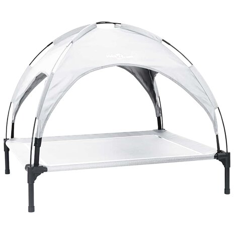 Hondenbed Zilvergrijs l Staal 2