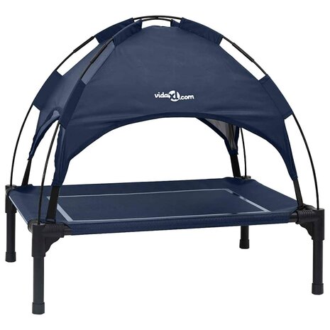 Hondenbed Marineblauw m Staal 2