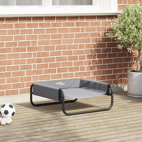 Hondenbed Lichtgrijs s Oxford Stof en Staal 1