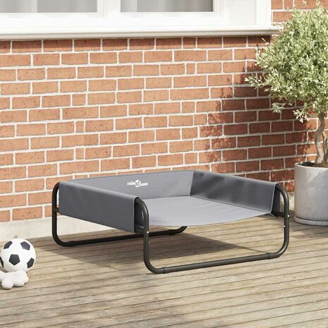 Hondenbed Lichtgrijs ML Oxford Stof en Staal 1